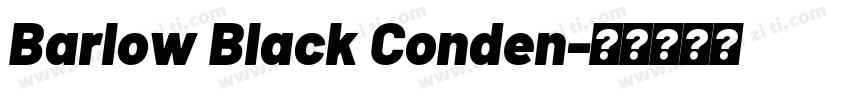 Barlow Black Conden字体转换